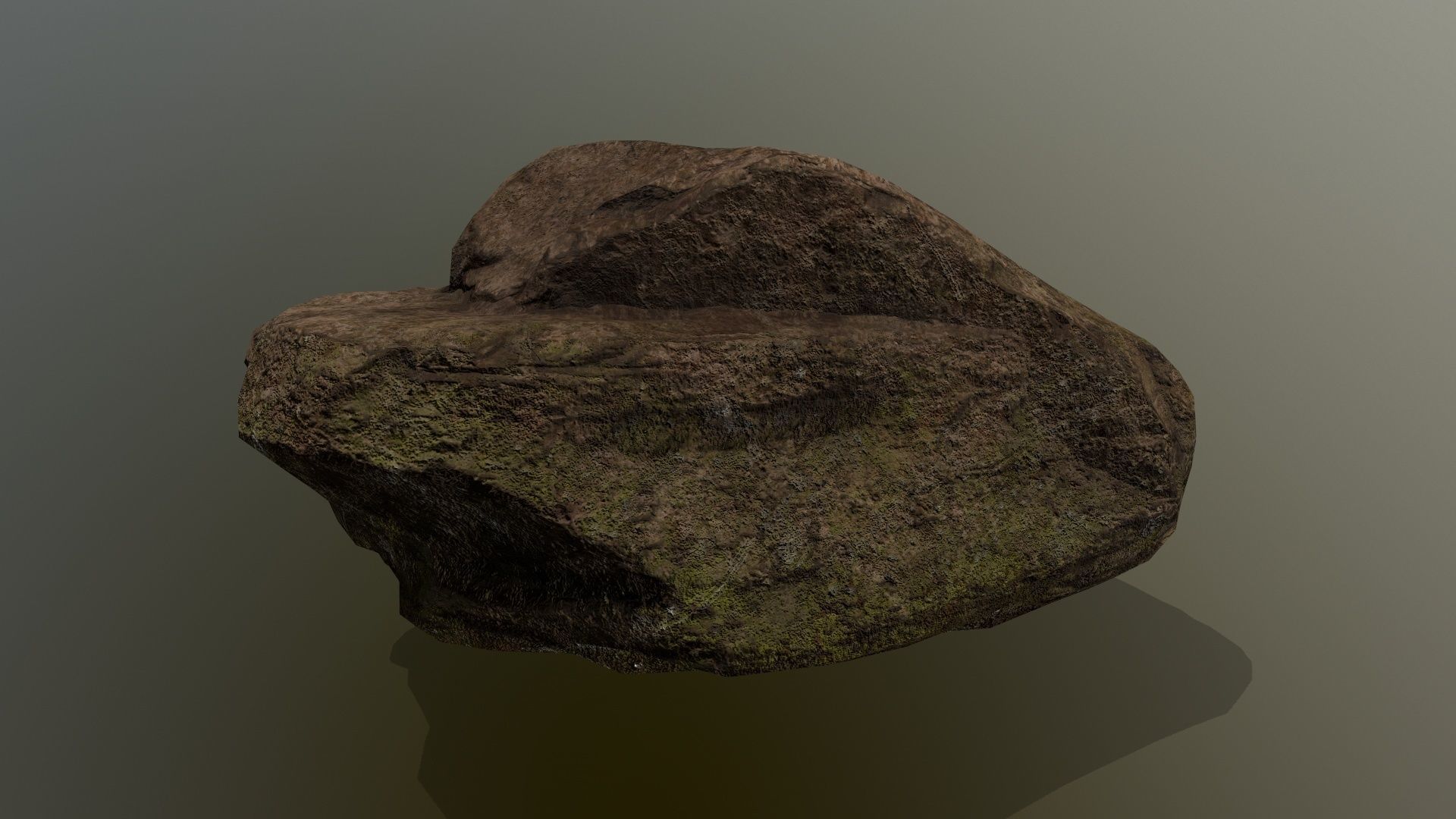 old rock Low-poly 3D model_9