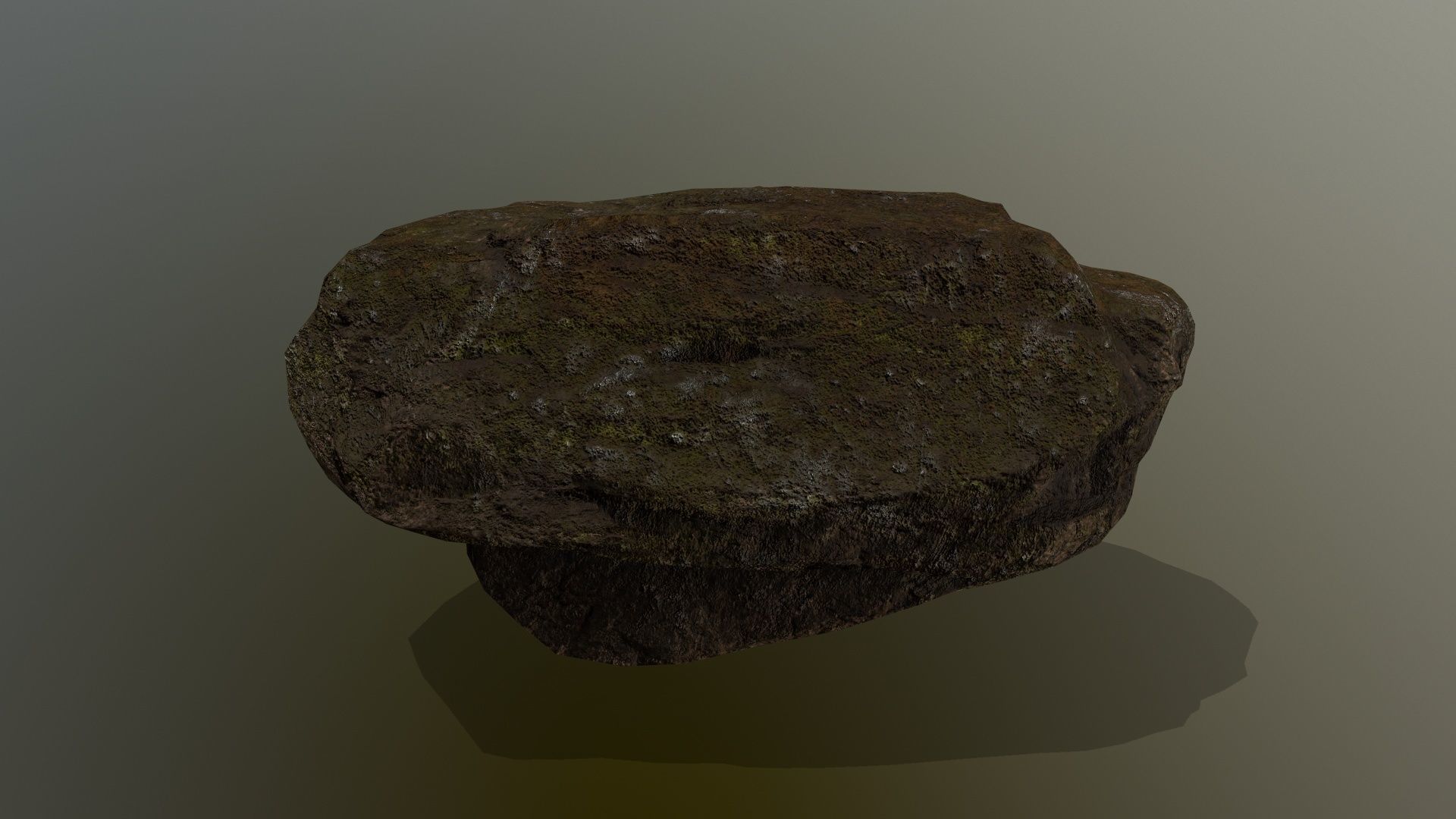 old rock Low-poly 3D model_11