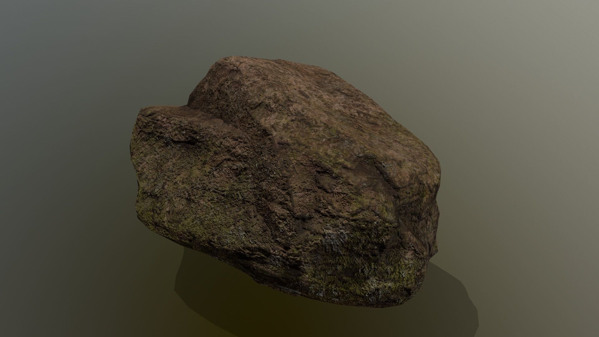old rock Low-poly 3D model_7