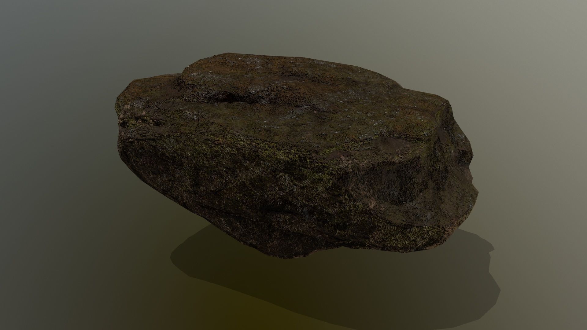 old rock Low-poly 3D model_14