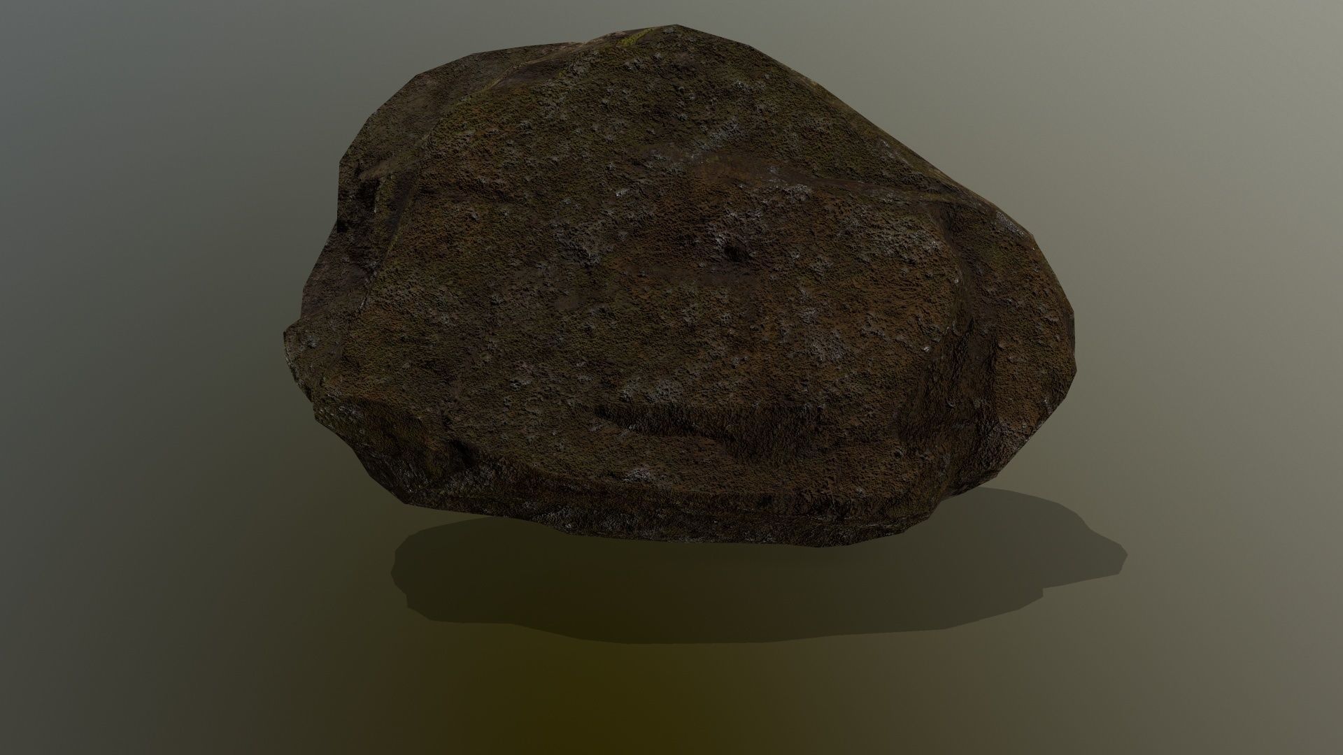 old rock Low-poly 3D model_10