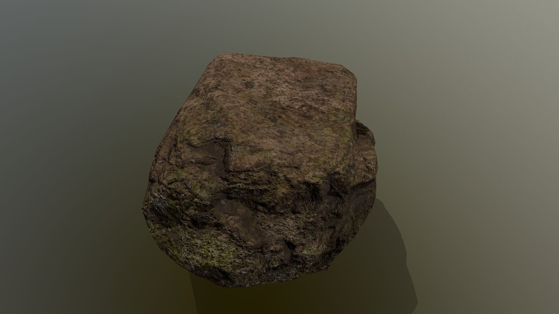 old rock Low-poly 3D model_6