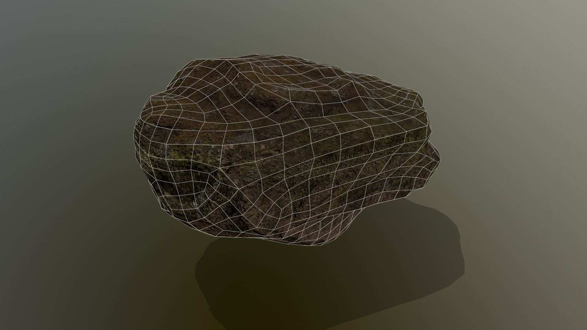 old rock Low-poly 3D model_16