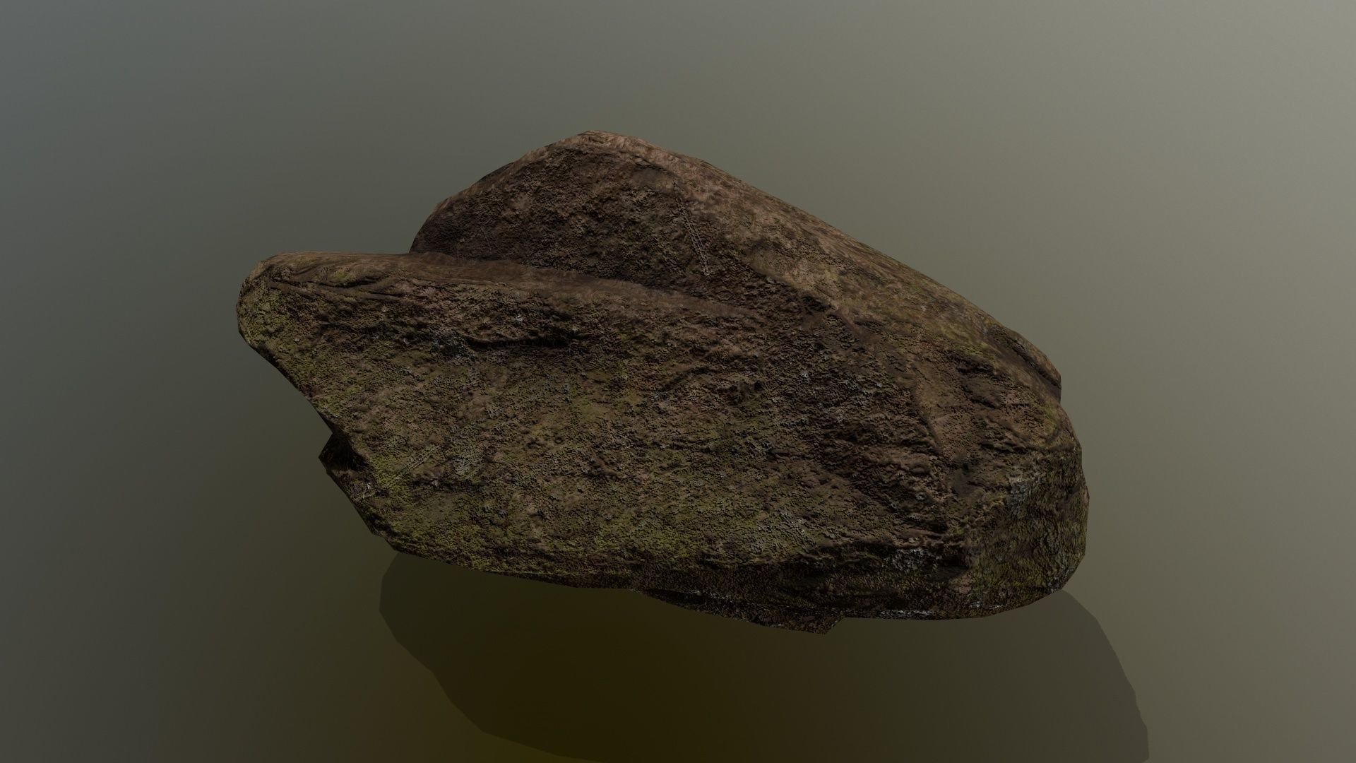 old rock Low-poly 3D model_8