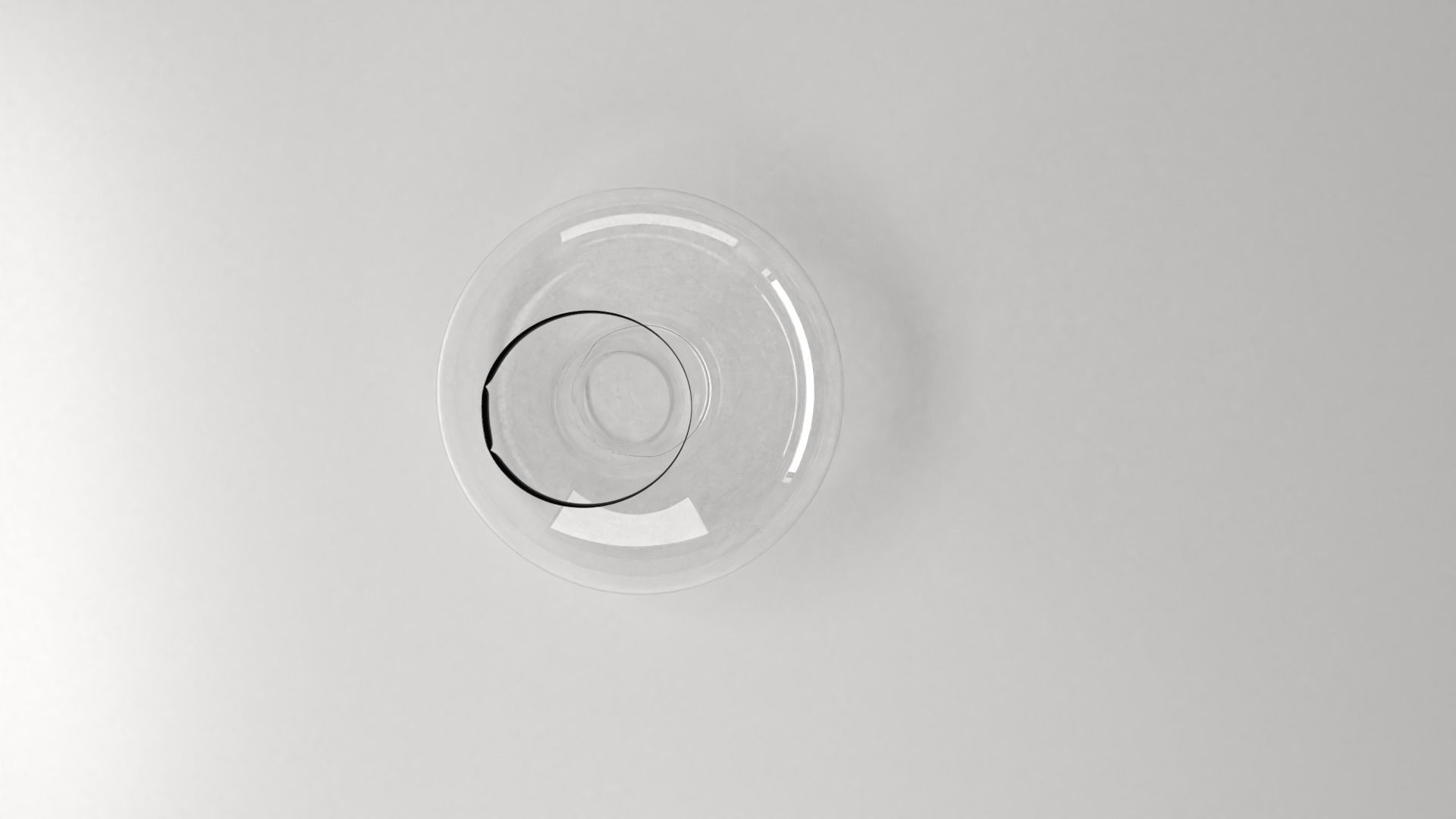 Decanter 1 glass 3D model_2