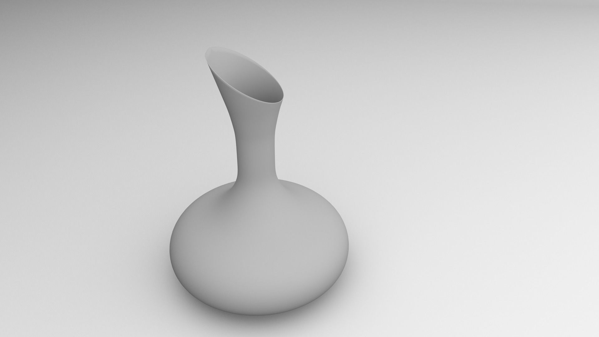 Decanter 1 glass 3D model_3