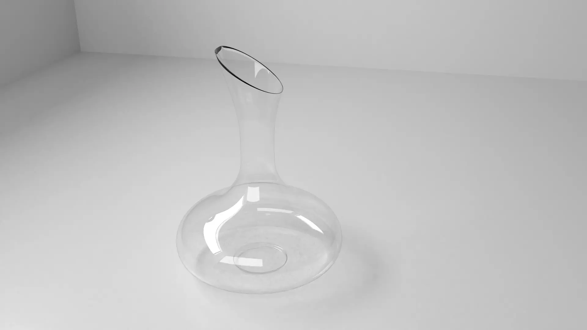 Decanter 1 glass 3D model_0