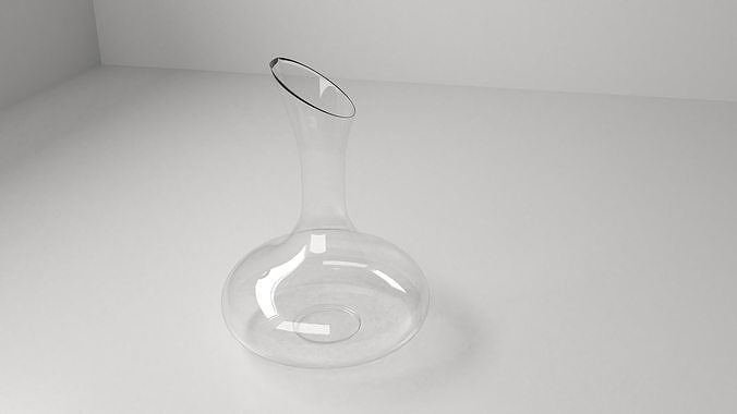 Decanter 1 glass 3D model