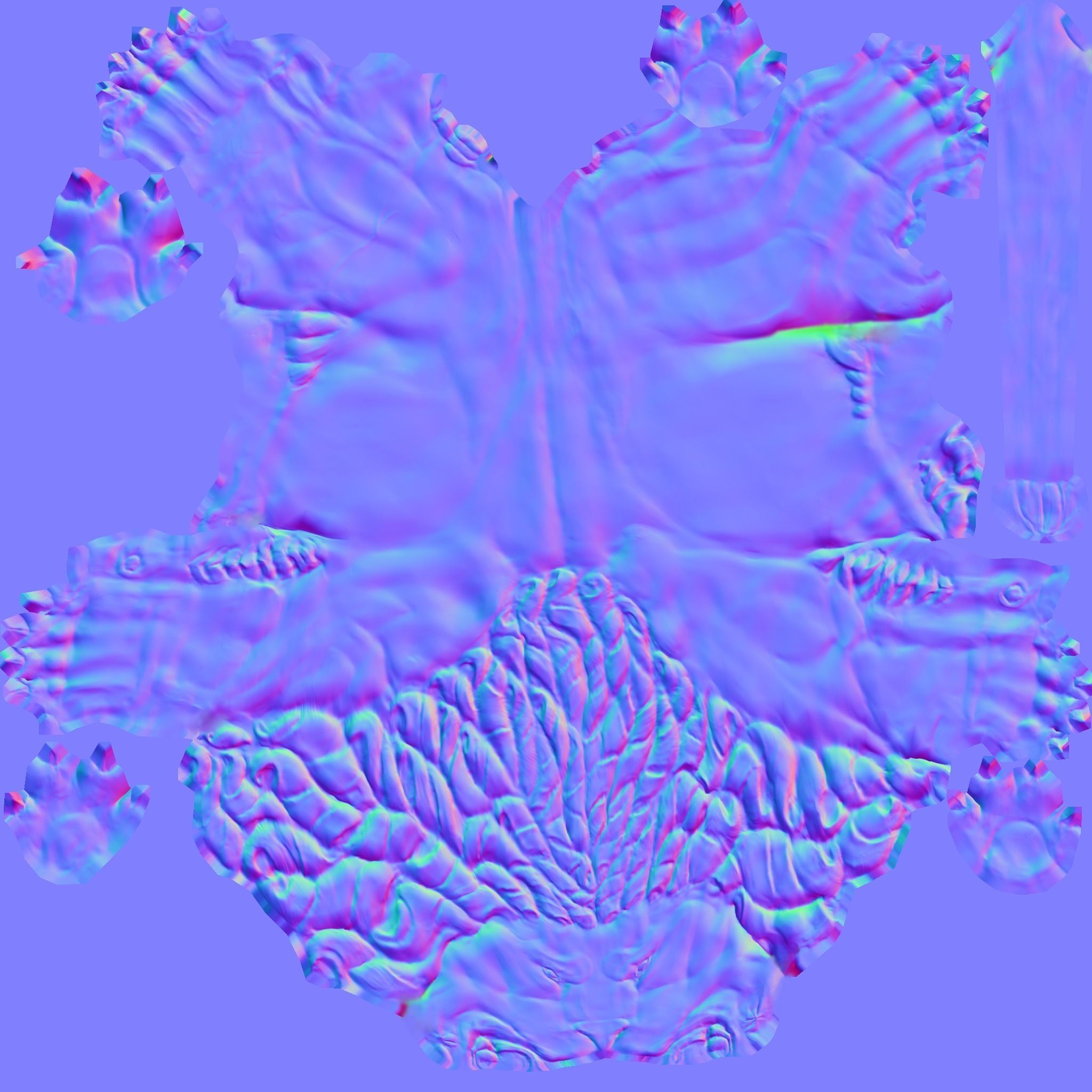 Lion statue Low-poly 3D model_1