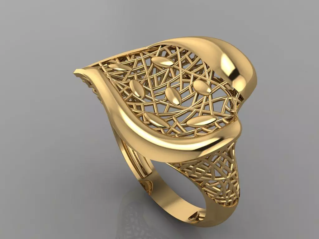GC GOLD Y1017- Diamond gold Ring 3D print model