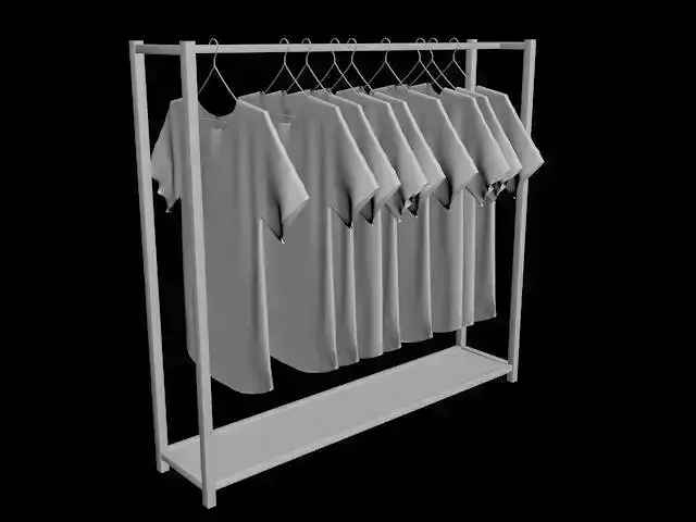 unisex  woman women man men tshirt shirt rack folded hanging