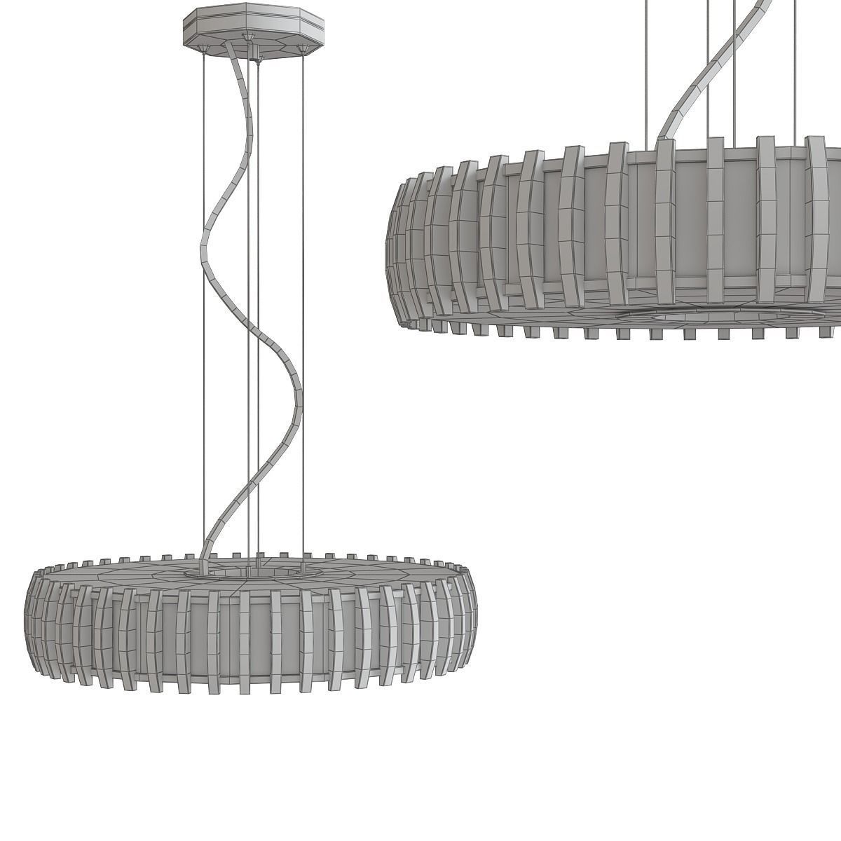 Fora - Odeon Light low poly 3d model Low-poly 3D model_1