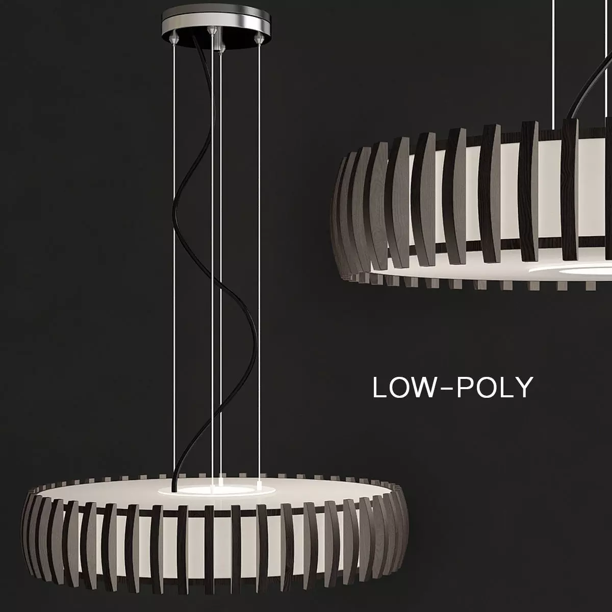 Fora - Odeon Light low poly 3d model Low-poly 3D model_0