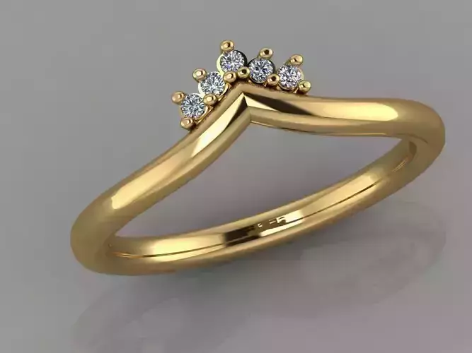 GC GOLD T047- Diamond gold ring 