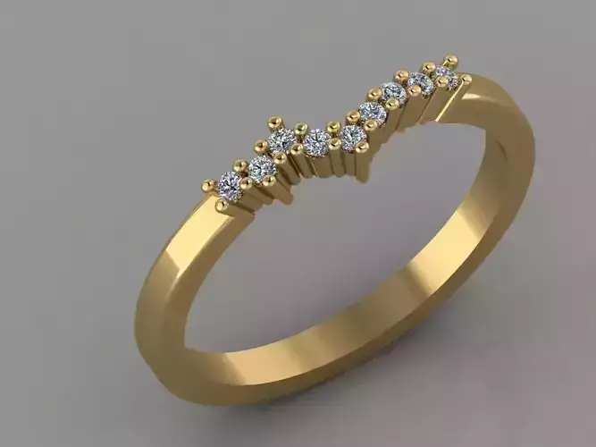 GC GOLD T048- Diamond gold ring 