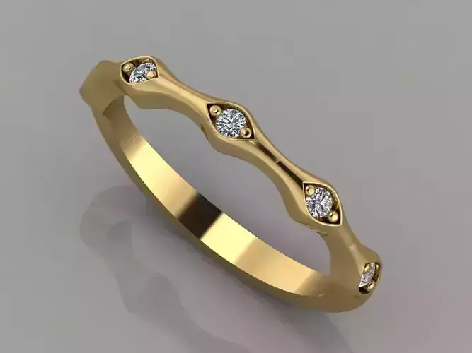GC GOLD T051- Diamond gold ring