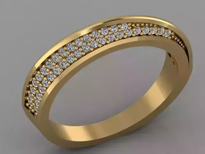 GC GOLD T052- Diamond gold ring 