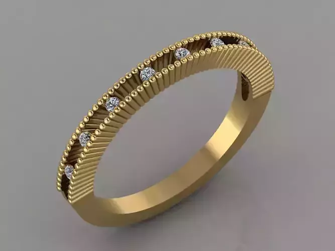 GC GOLD T054- Diamond gold ring 