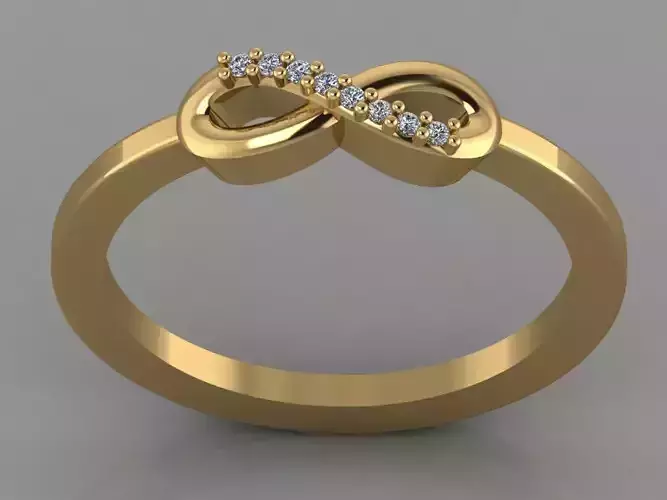 GC GOLD T055- Diamond gold ring
