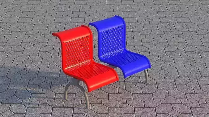 Metallic Shiny Bench