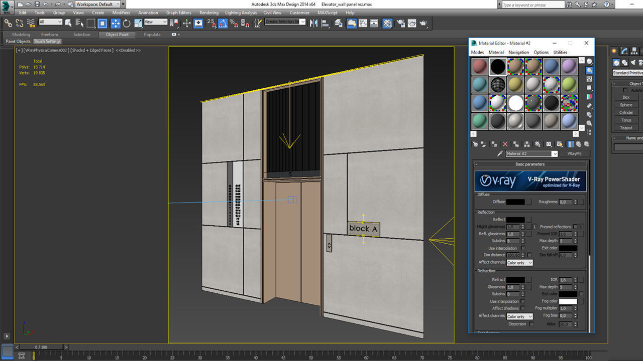Wall panel elevator 3D model_2