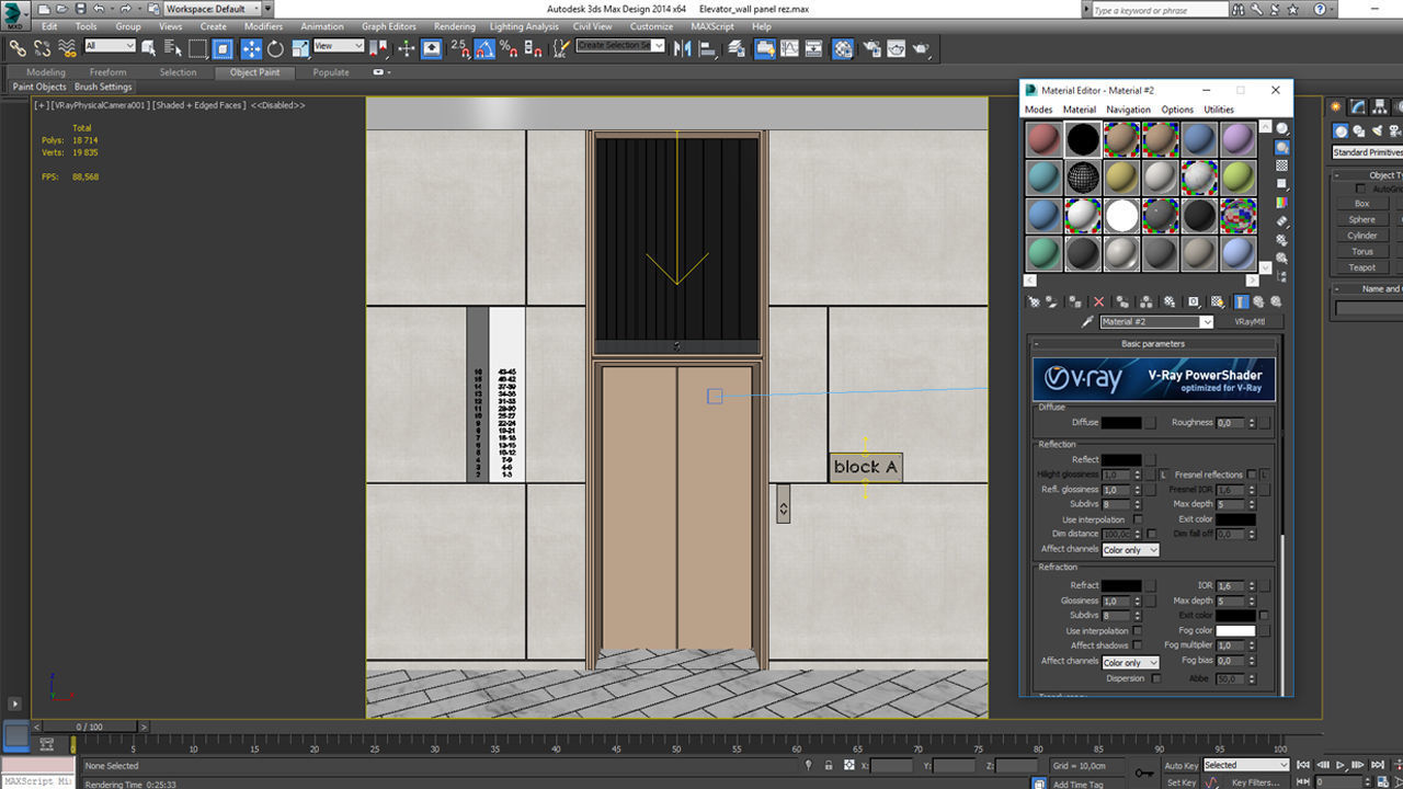 Wall panel elevator 3D model_3