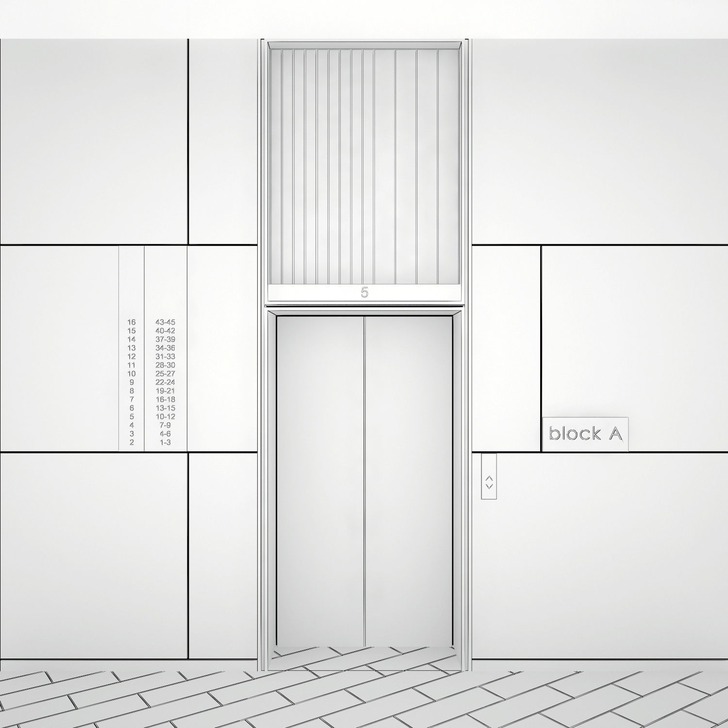 Wall panel elevator 3D model_1