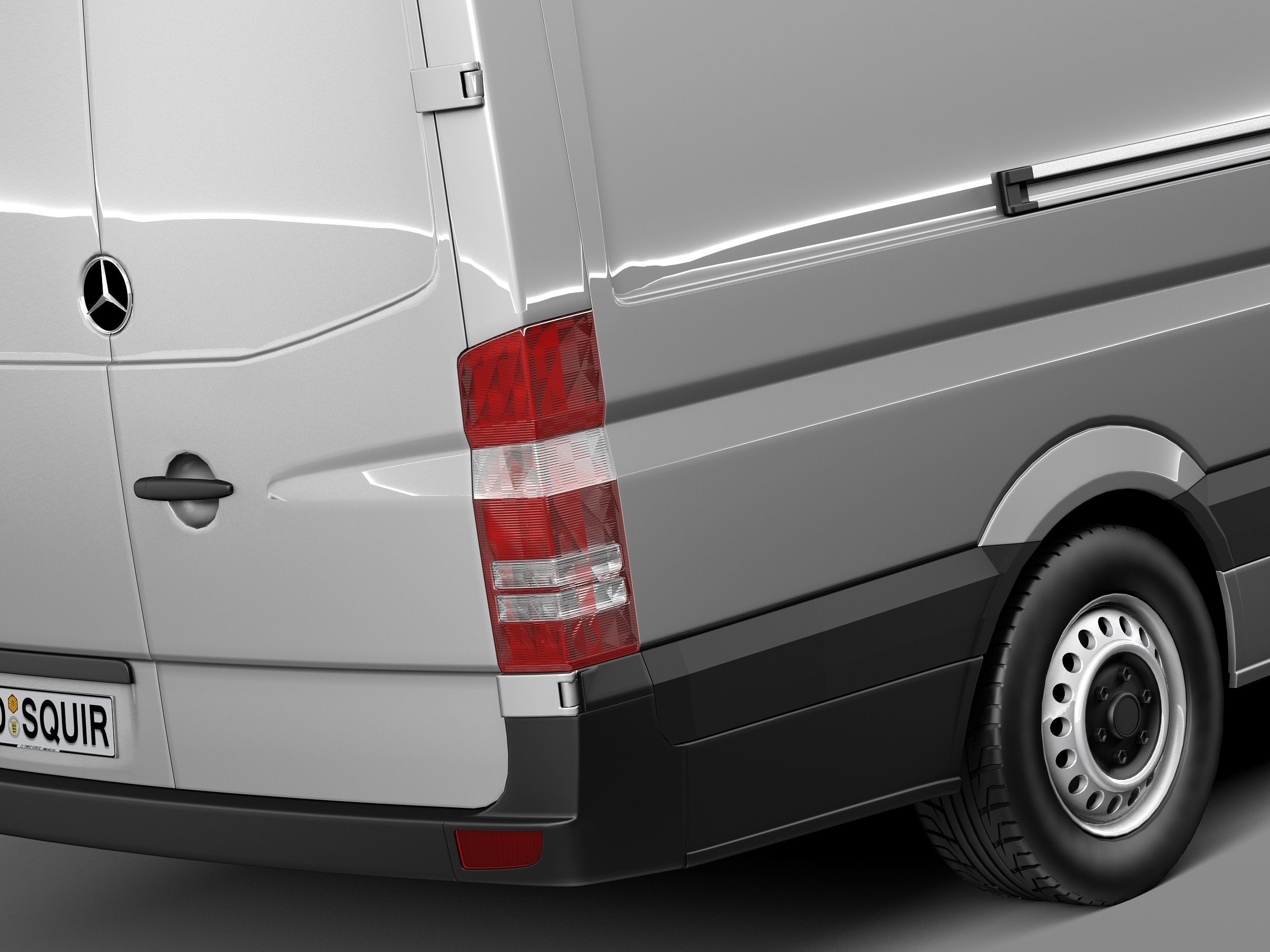 Mercedes-Benz Sprinter long high 2014 3D model_3