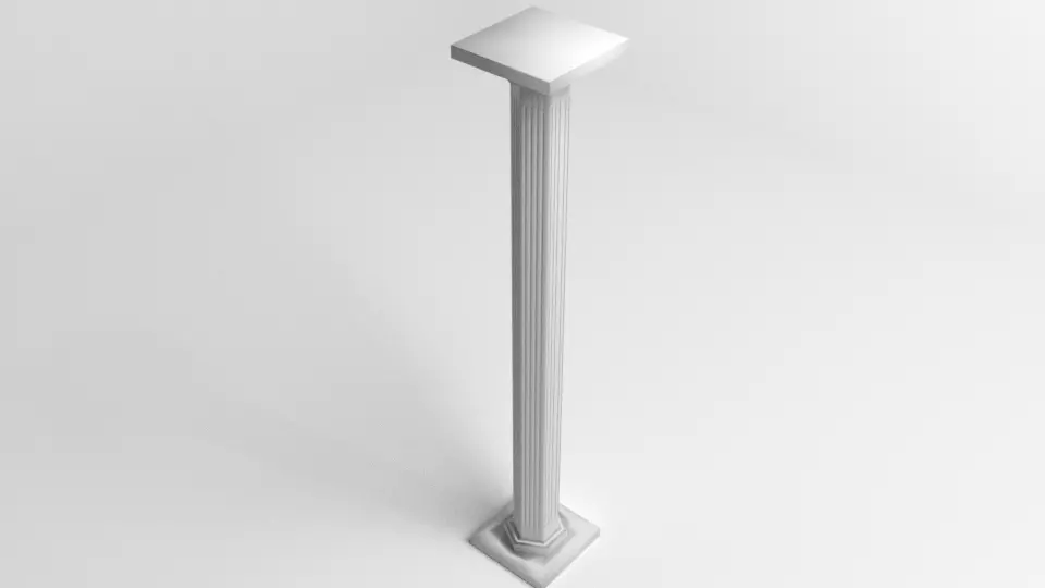 Pillar Octagon 2 3D model_0