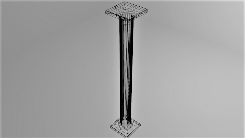 Pillar Octagon 2 3D model_5