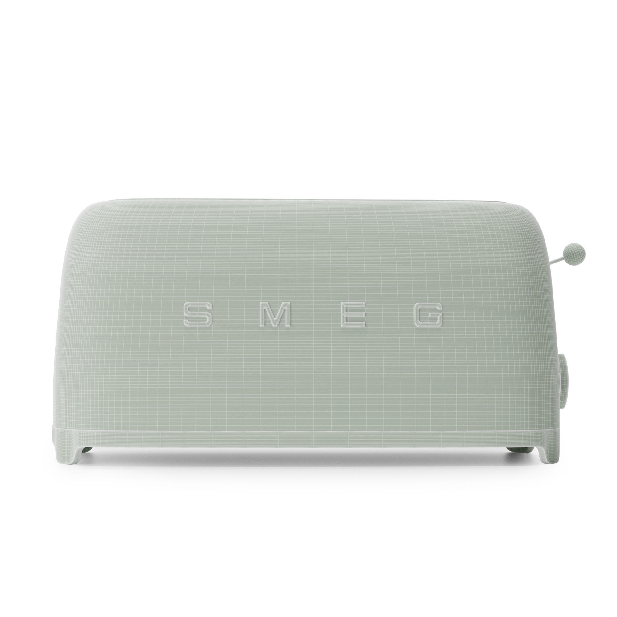 SMEG toaster 50s Retro Style Aesthetic 3D model_3