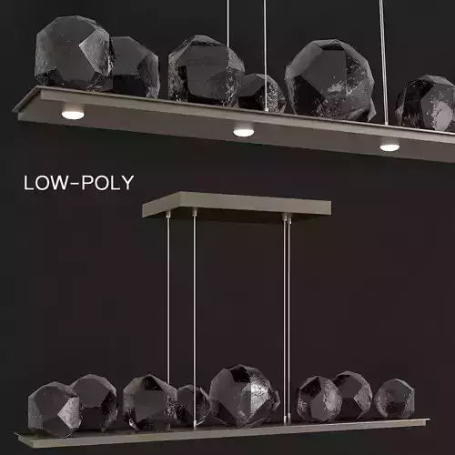 Hand Blown Glass Lighting low poly 3d model