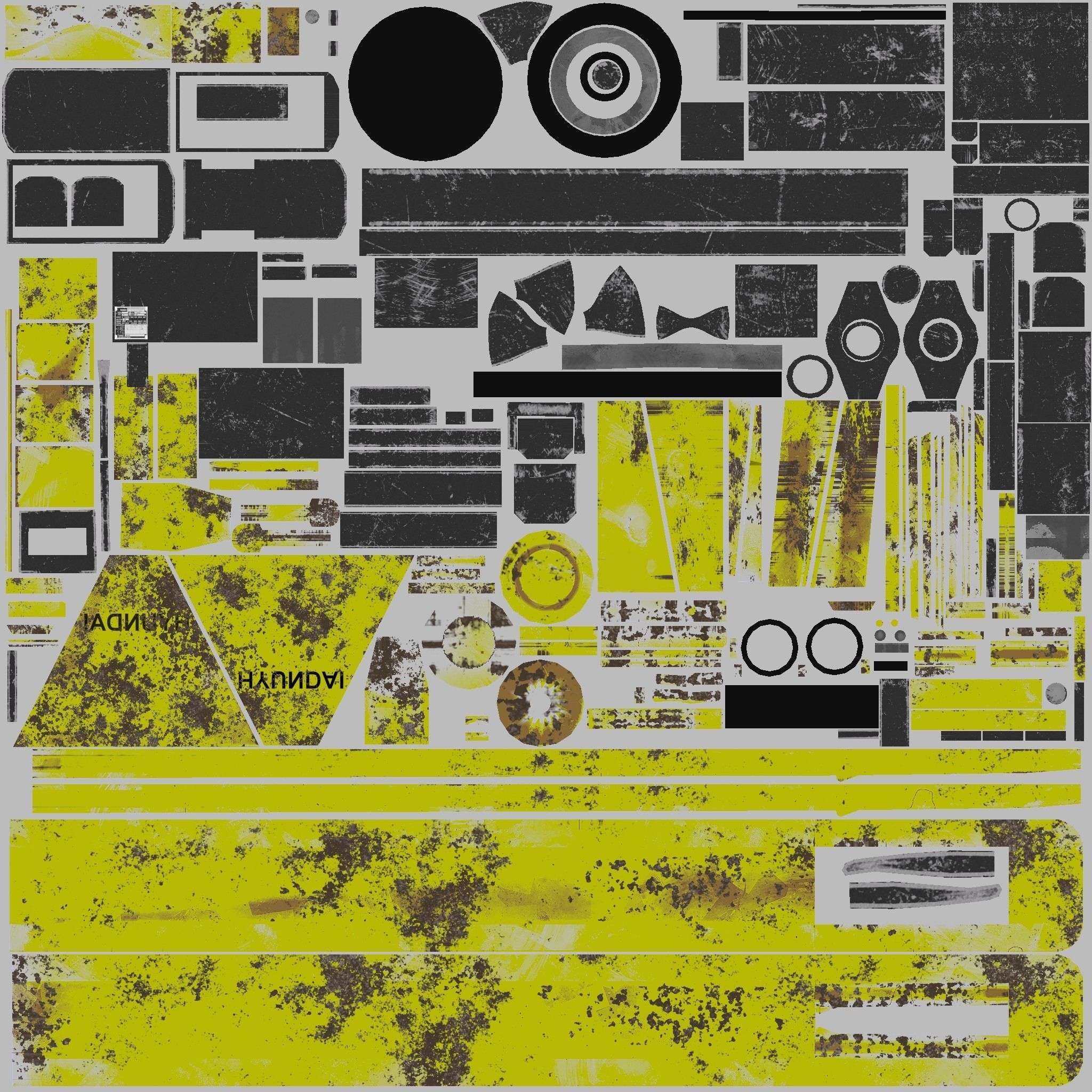 Pallet Truck Low-poly 3D model_15