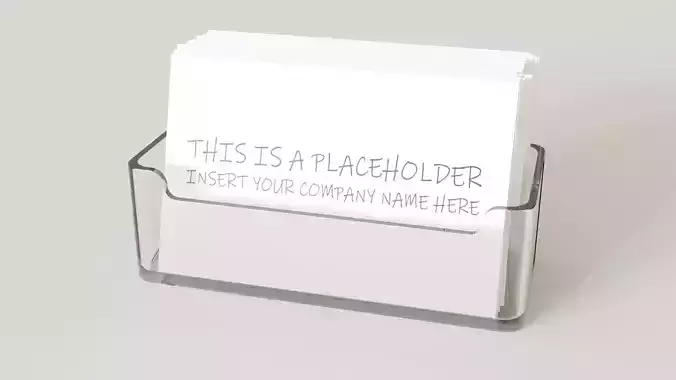 Business card holder 3D model