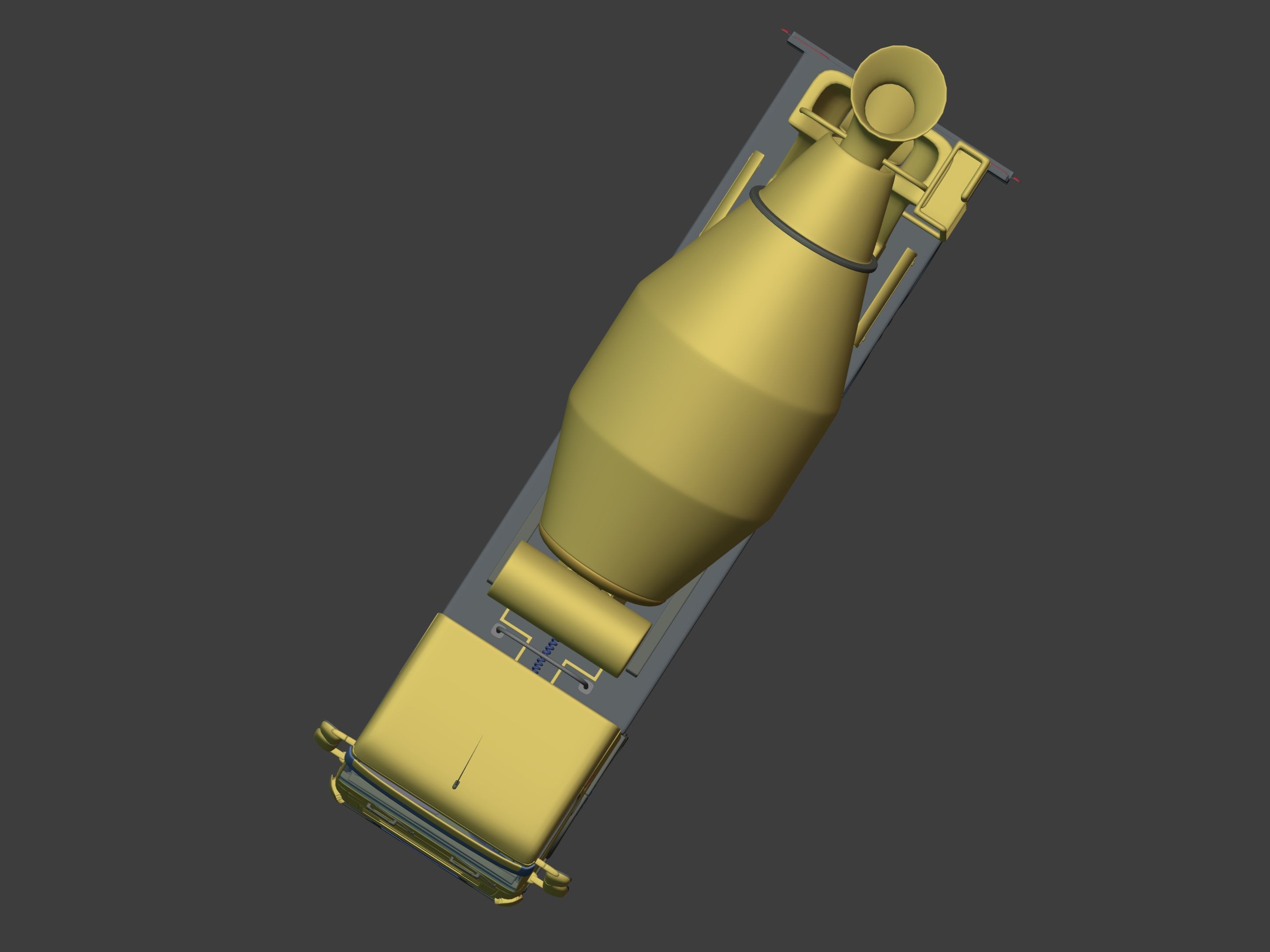 Generic Cement Mixer Truck - Concrete Mixer 3D model_13