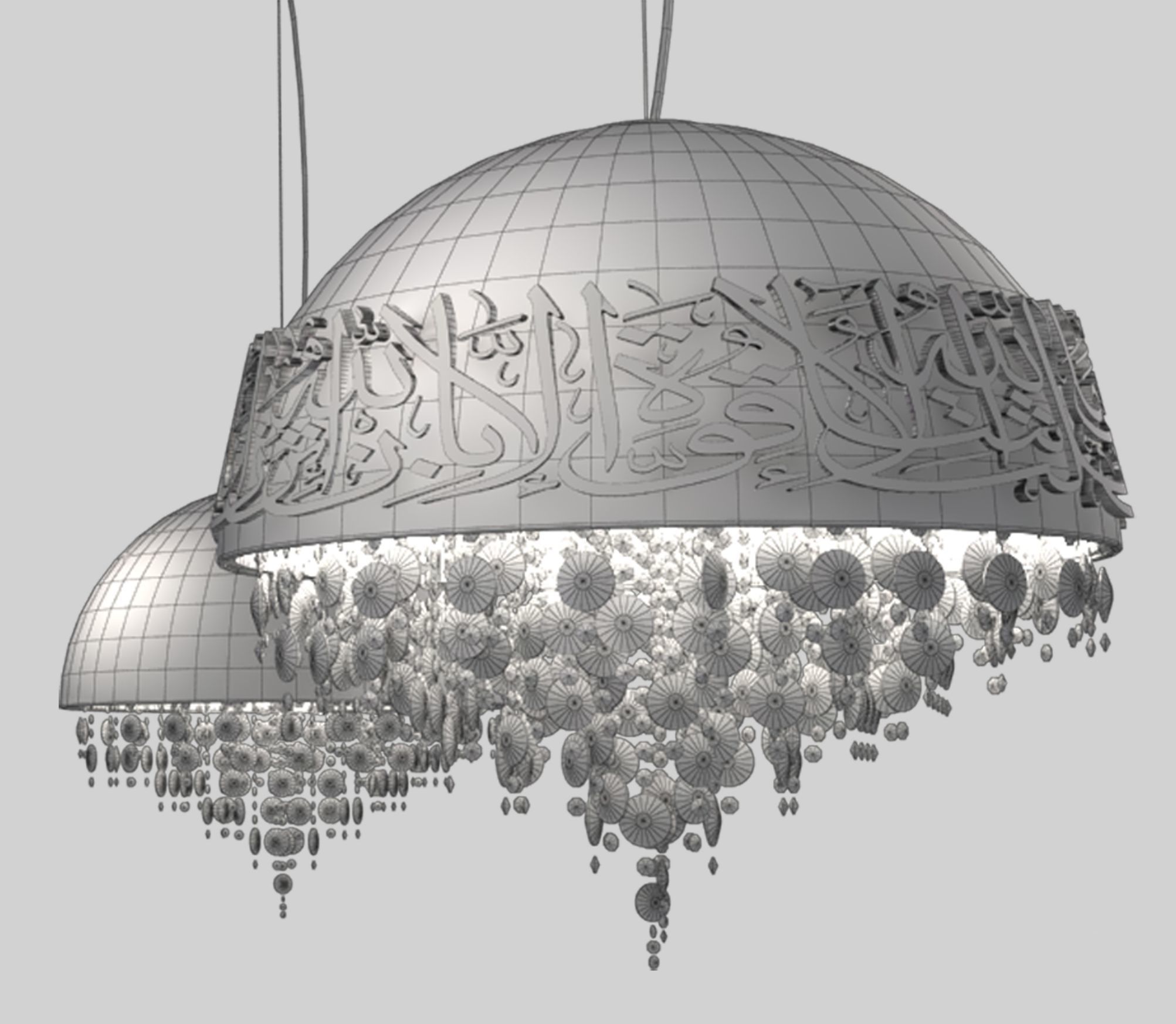 Arabic chandelier 3D model_10