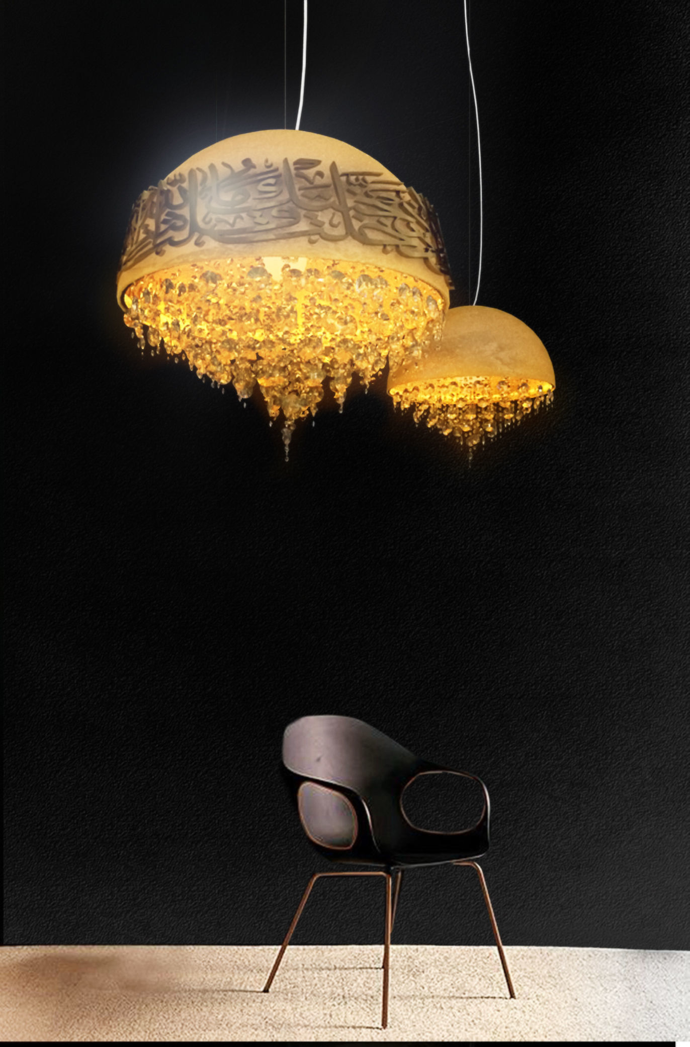 Arabic chandelier 3D model_1