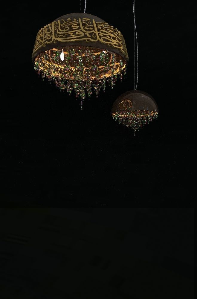 Arabic chandelier 3D model_5
