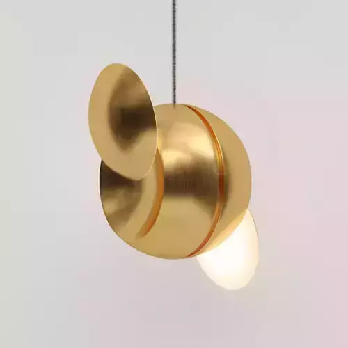 Designer Suspension Metal Gold Light