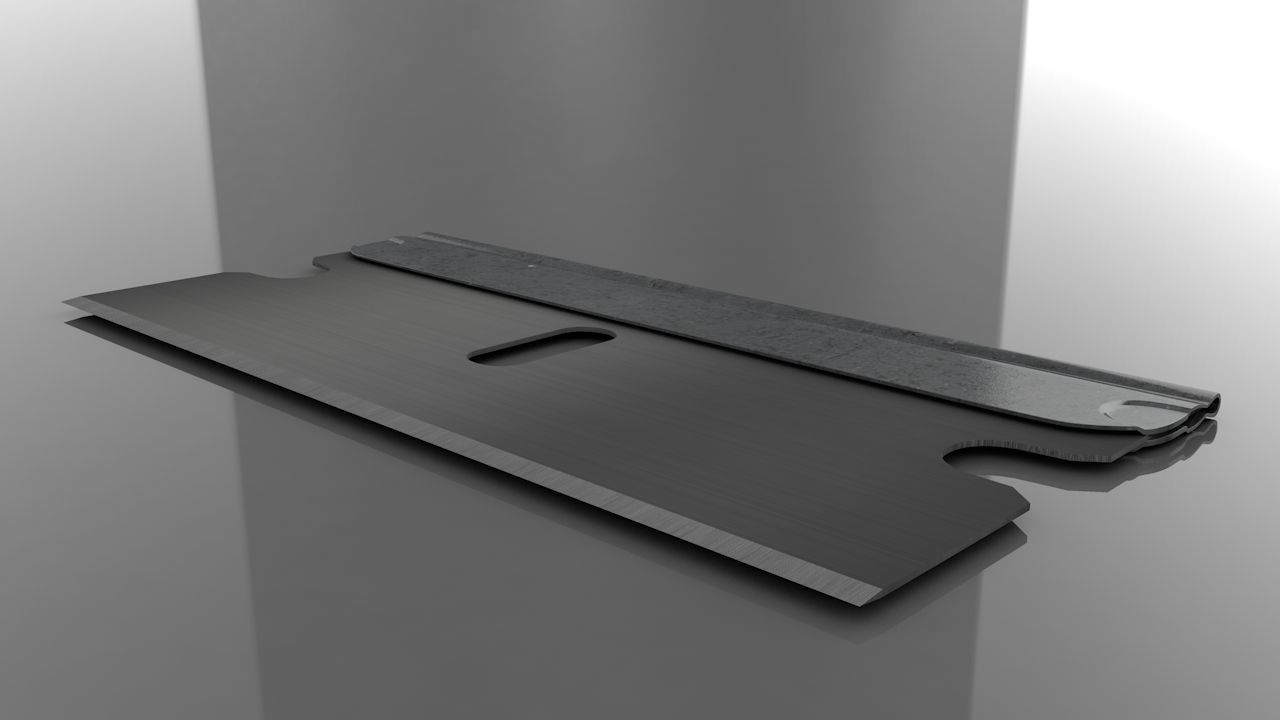 3D Single Edge Razor Blade 3D model_4