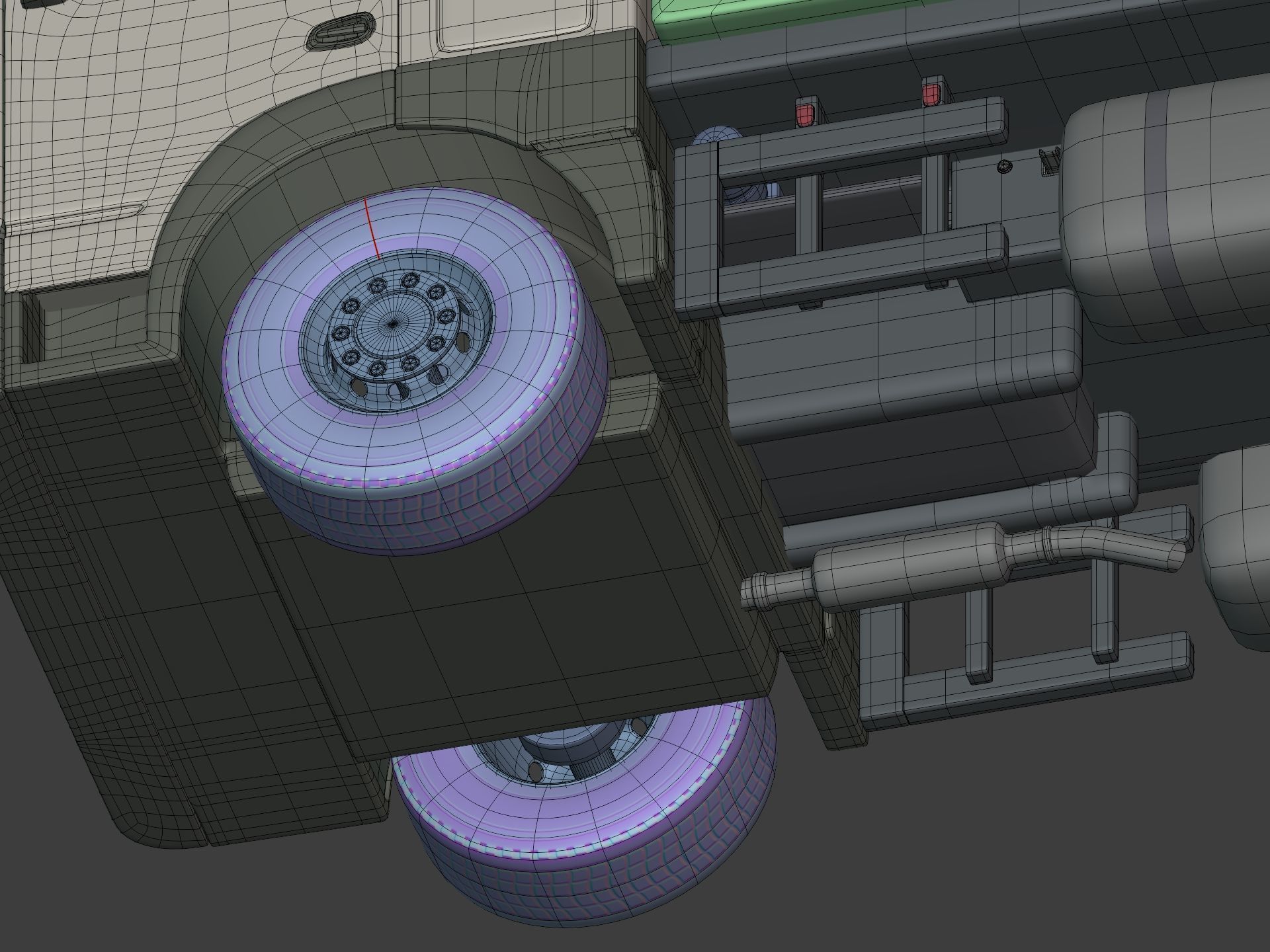 Generic Garbage Truck 3D model_12