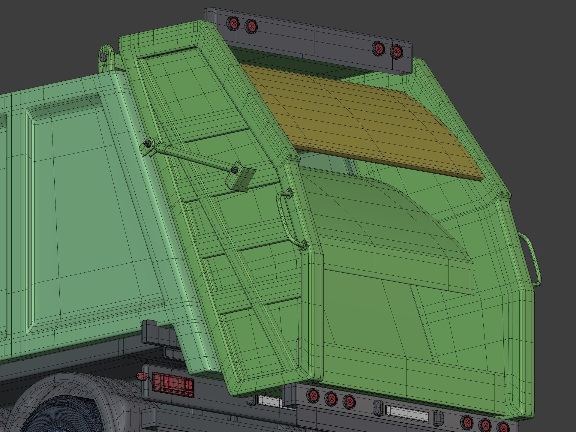 Generic Garbage Truck 3D model_17