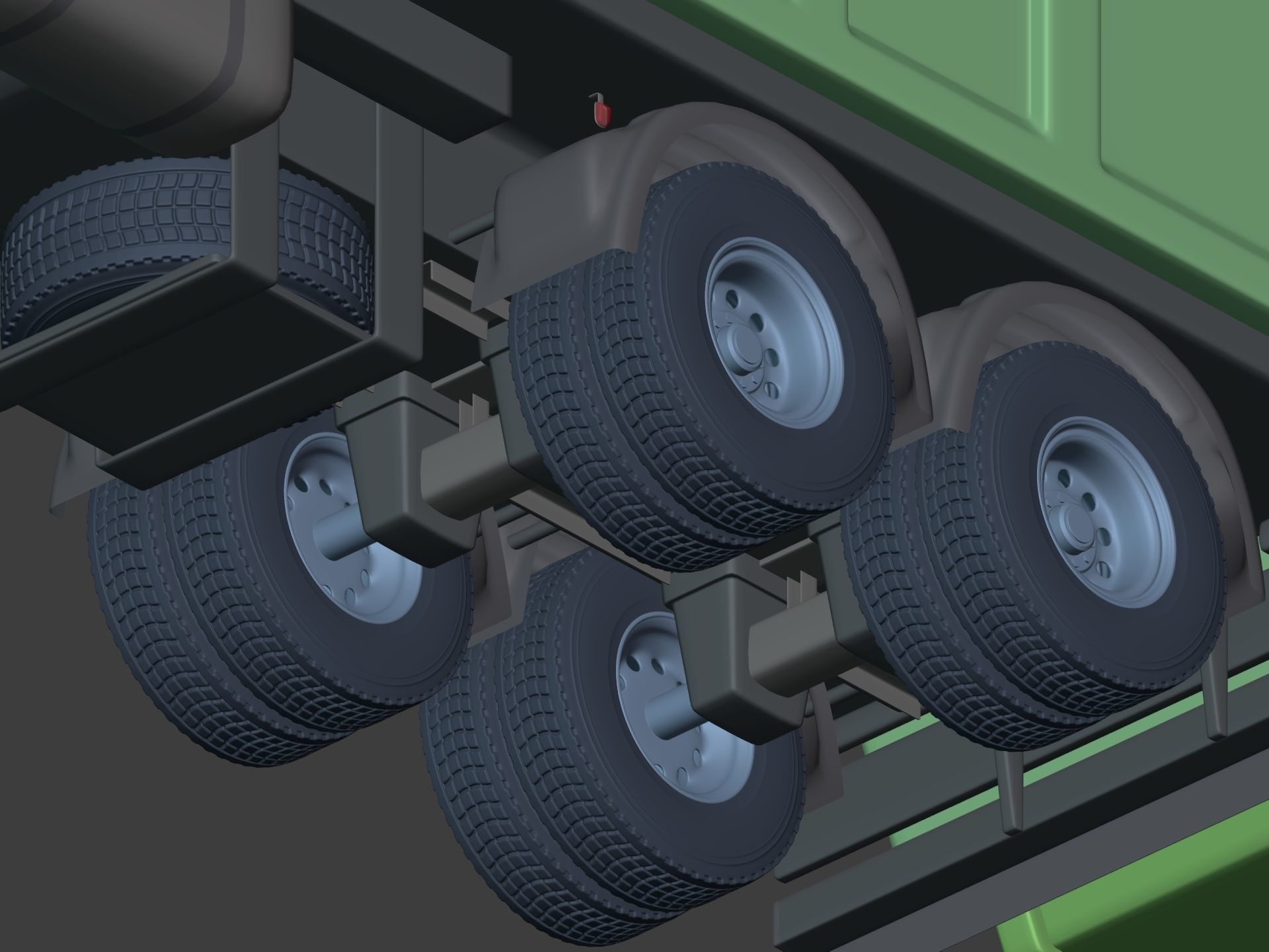 Generic Garbage Truck 3D model_13