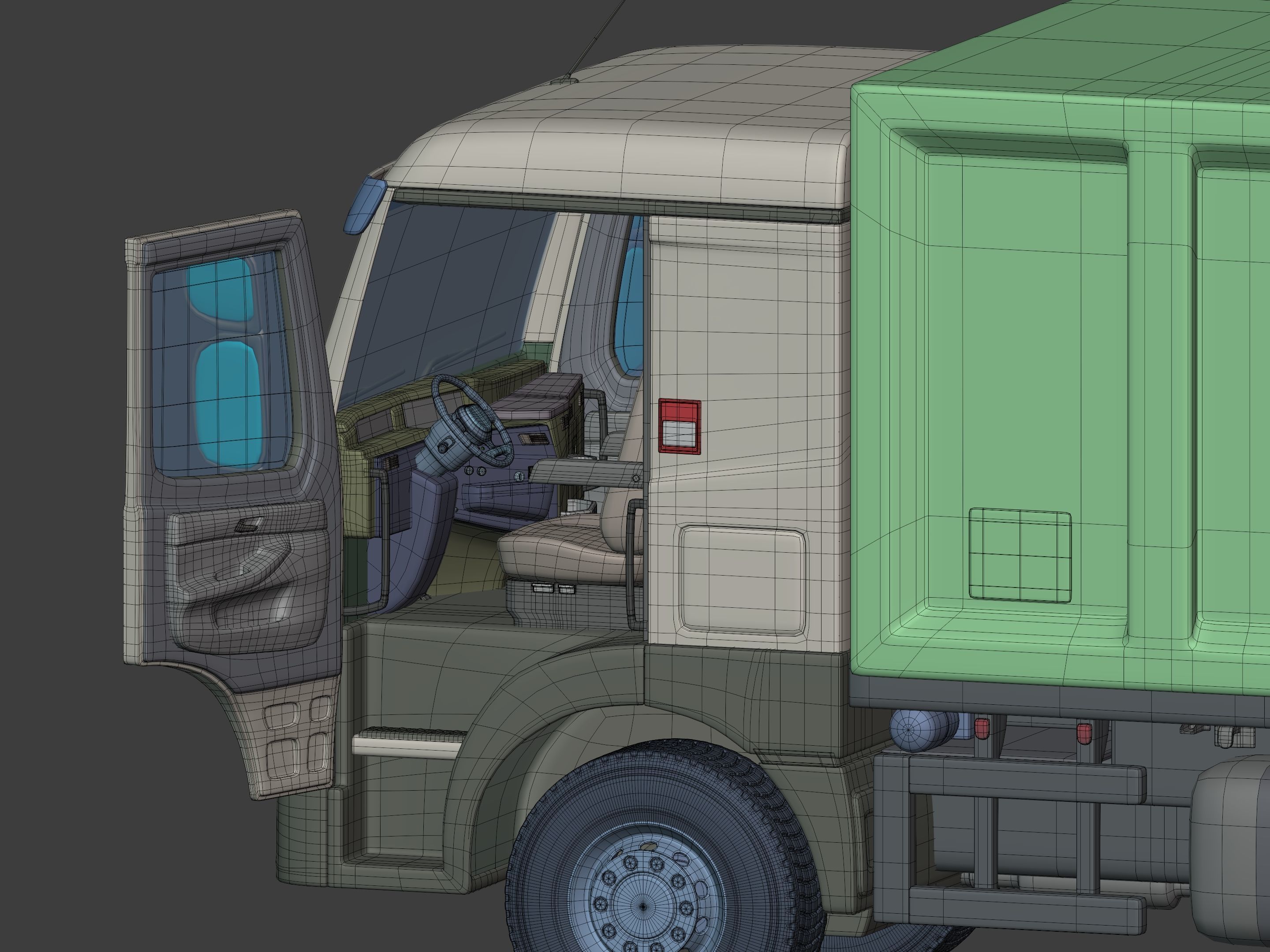 Generic Garbage Truck 3D model_19