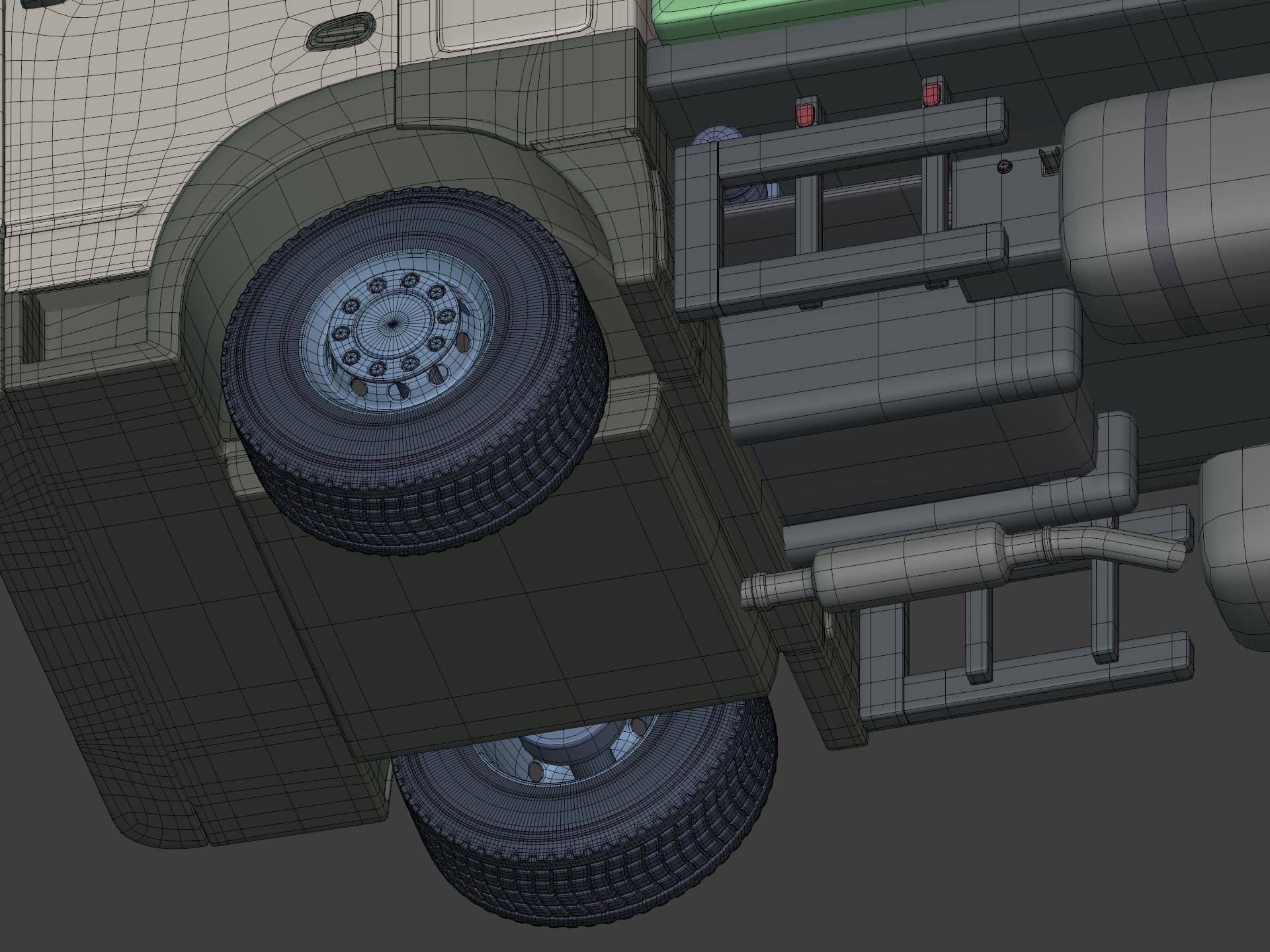 Generic Garbage Truck 3D model_11