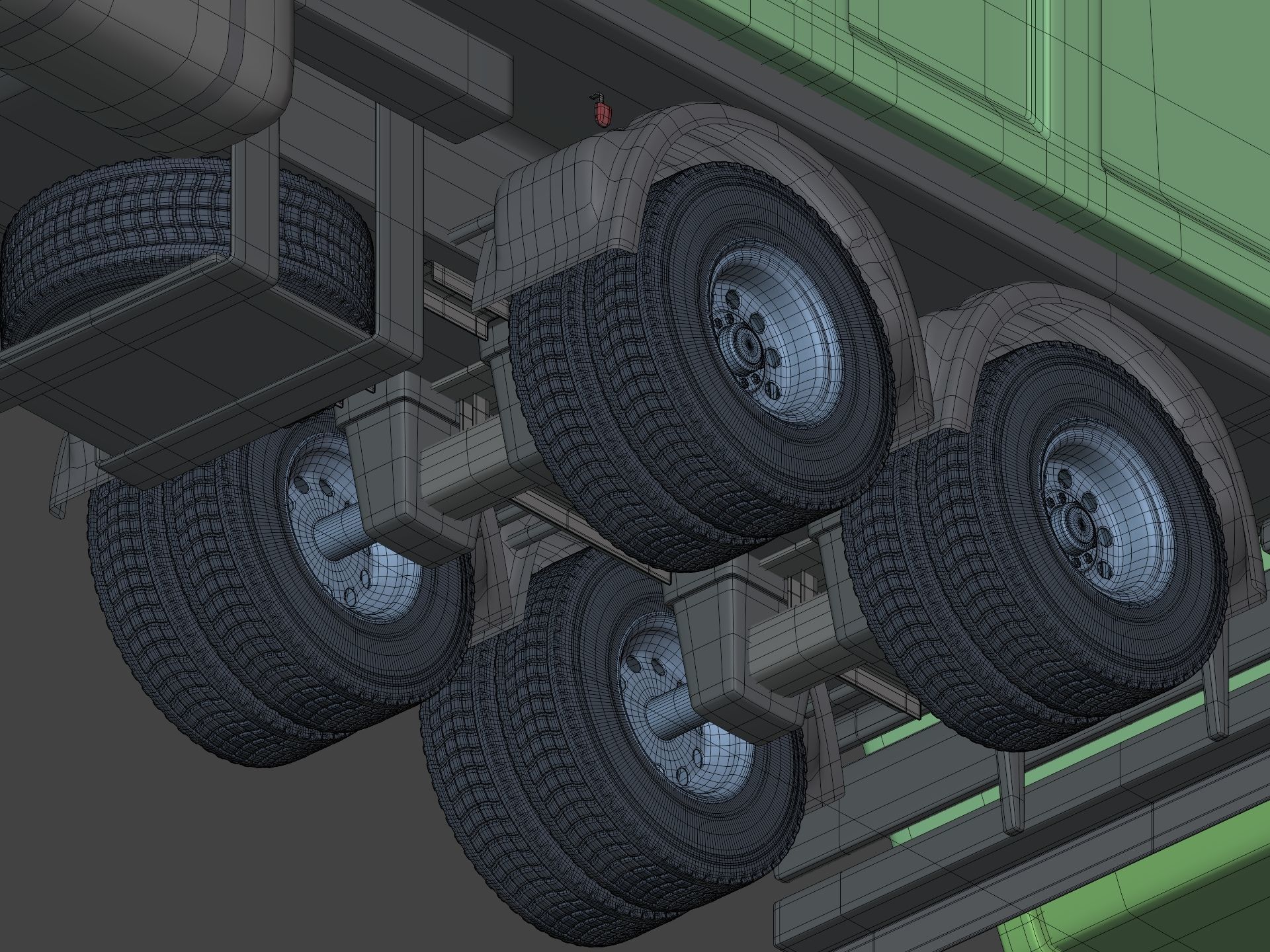 Generic Garbage Truck 3D model_14