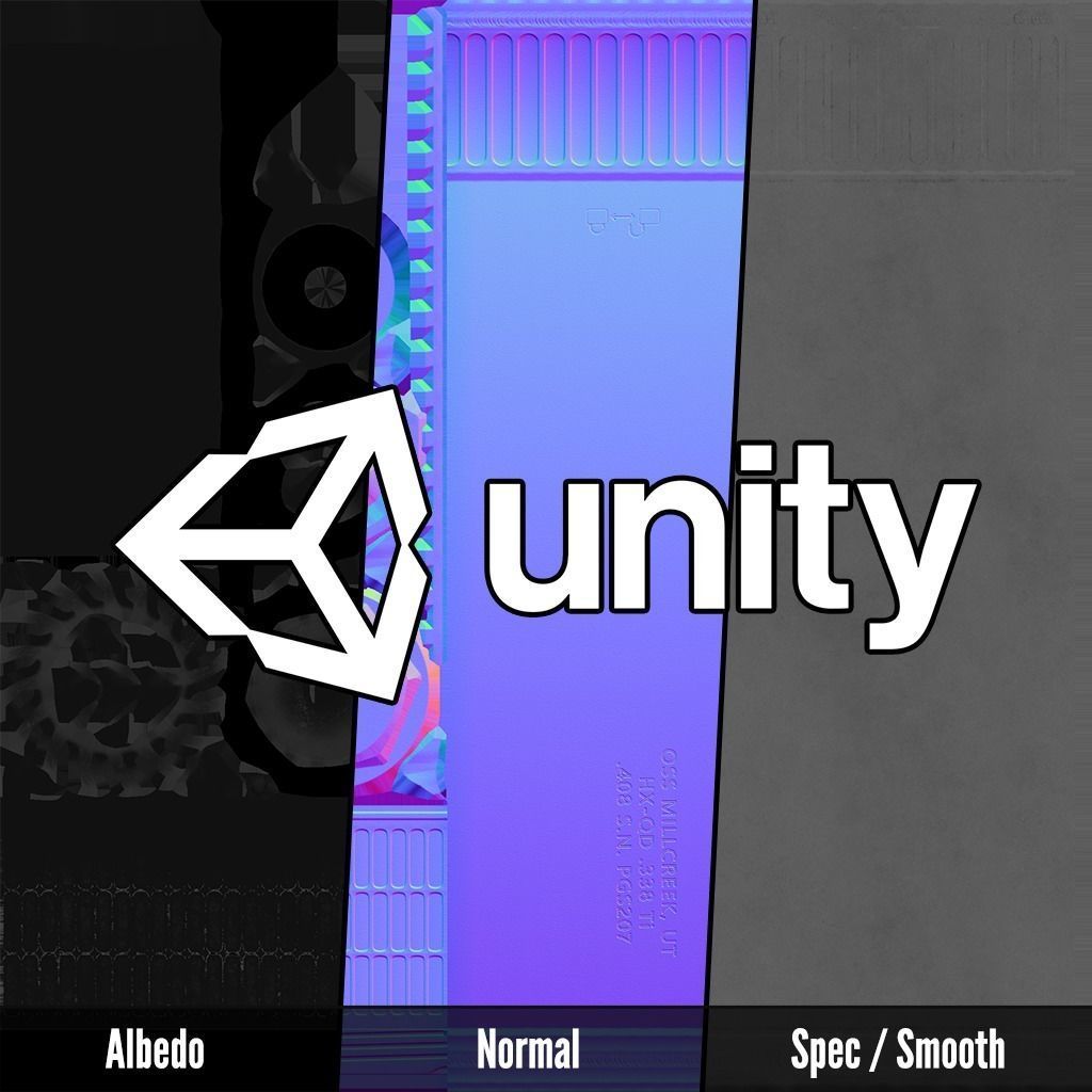 OSS Helix HX-QD 338 TI Suppressor and MB-QD 338 Muzzle Brake Low-poly 3D model_24