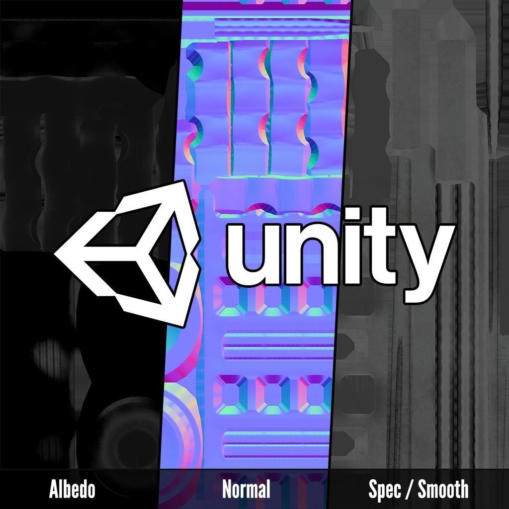 OSS Helix HX-QD 338 TI Suppressor and MB-QD 338 Muzzle Brake Low-poly 3D model_22