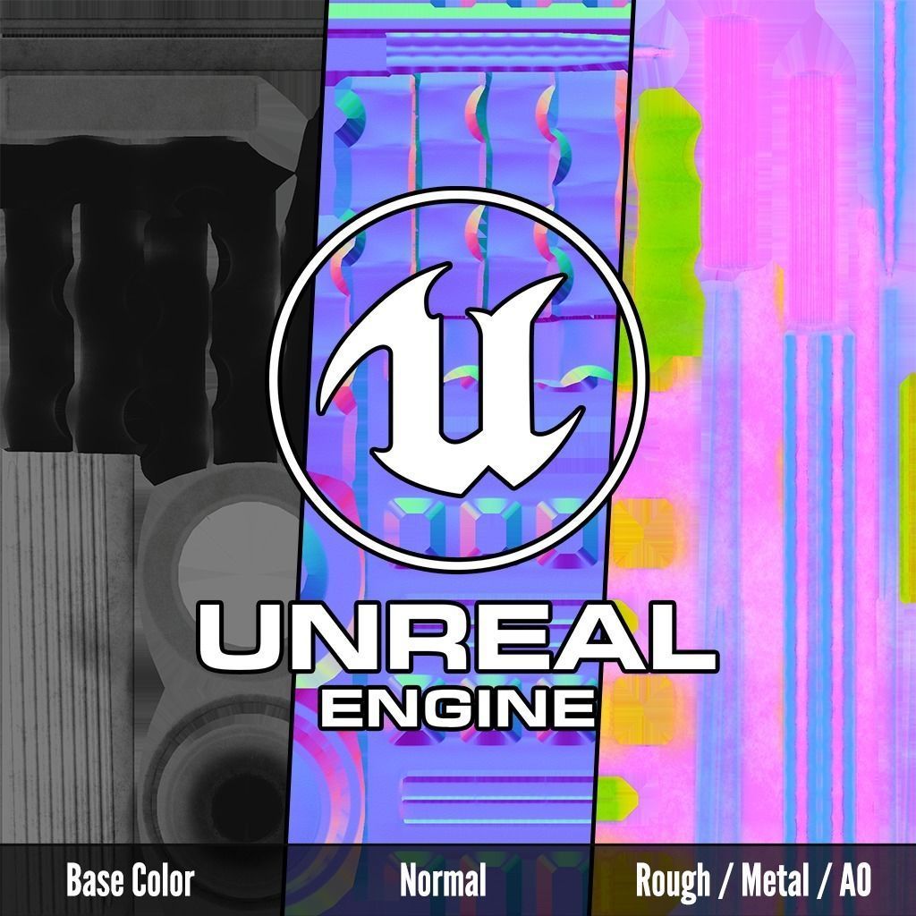 OSS Helix HX-QD 338 TI Suppressor and MB-QD 338 Muzzle Brake Low-poly 3D model_21