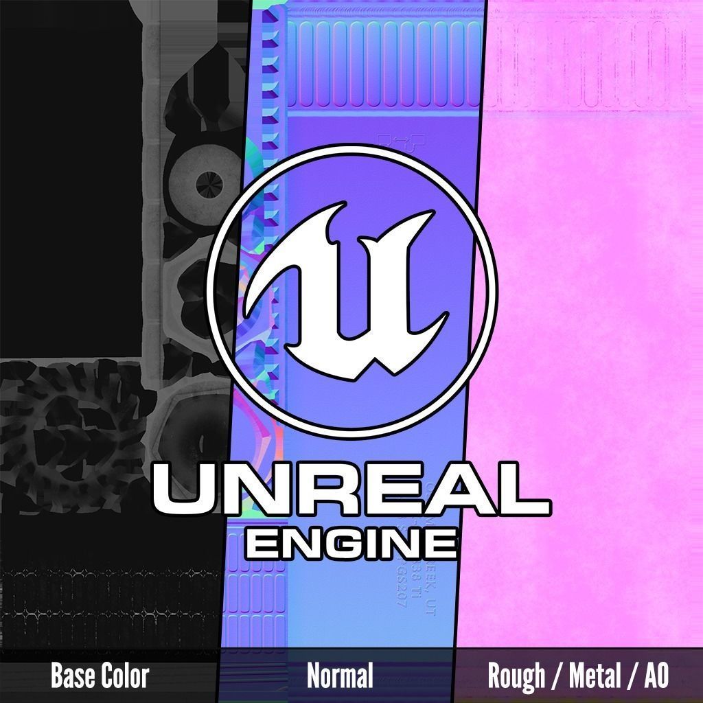 OSS Helix HX-QD 338 TI Suppressor and MB-QD 338 Muzzle Brake Low-poly 3D model_23